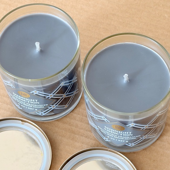 2 X Bath & Body Works Midnight Addiction Soy Wax Blend Single Wick Candle 8 oz - Picture 5 of 9